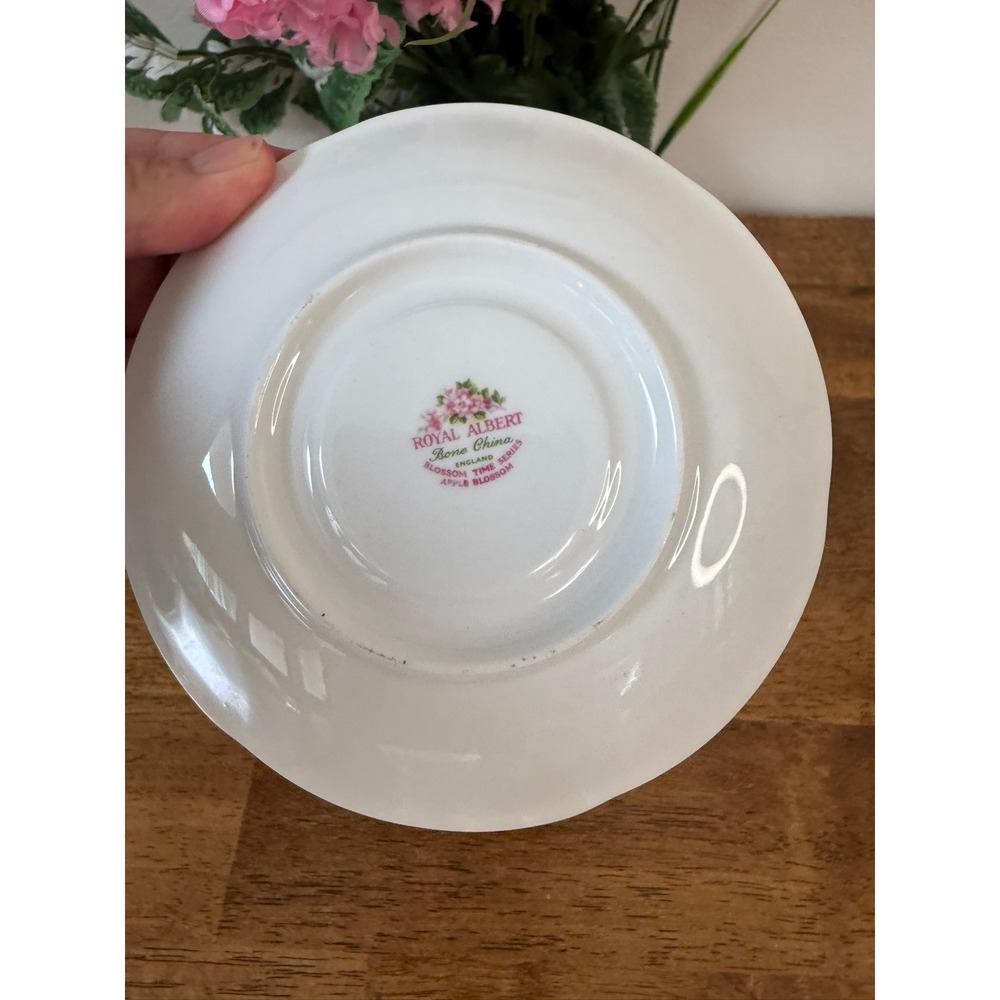 Royal Albert Apple Blossom Teacup & Saucer Blossom Time Bone China England - Picture 11 of 11